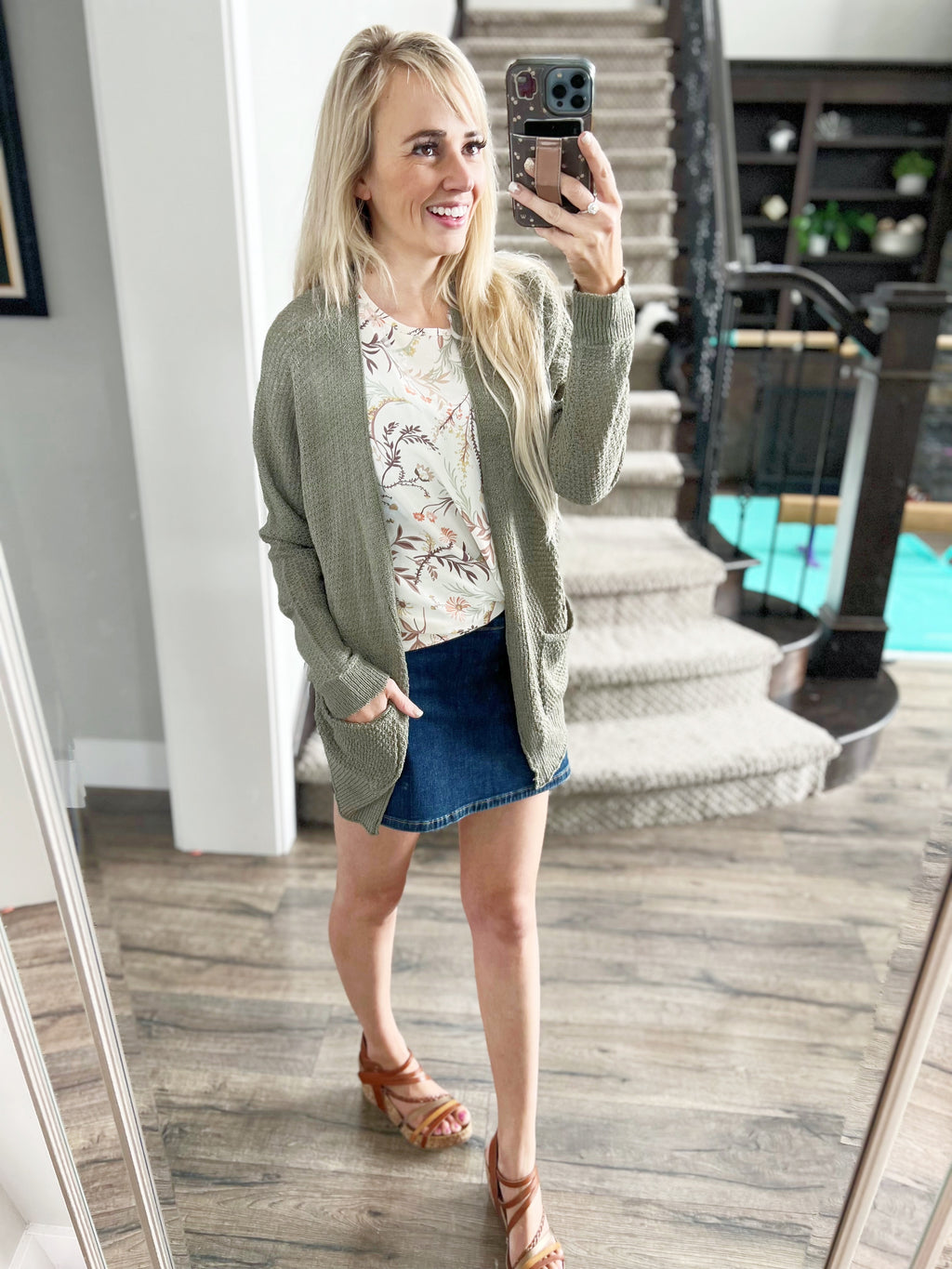 I Would Understand Cardigan in Olive