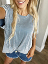 On the Path Ribbed Oversize Short Sleeve Top (Multiple Colors)