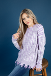Just Like That Cable Knit Sweater in Vintage Lavender (SALE)
