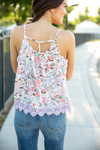 It Was Dark Floral Tank Top in Lavender (SALE)