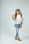 Just Once Knit Color Block Sweater (SALE)