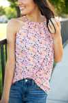 So Much Floral Tank Top in Peach (SALE)