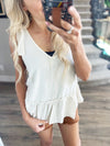 All Tied Up Peplum Tank