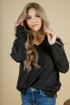 Picture You Sweater Top in Black