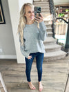 Cozy Time Sweater in Heather Gray
