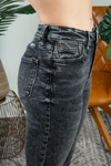 KanCan Bring it In Frayed Hem Skinny Jeans in Black