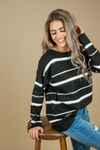 Let it Move Sweater Top in Black