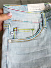 Judy Blue See You There Rainbow Thread Light Wash Shorts
