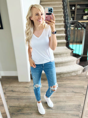 Made For It V-Neck Tee (Multiple Colors)