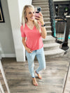 Spending My Time V-Neck Tee (Multiple Colors) (SALE)