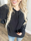 See Me Singing Sweater Hoodie in Black