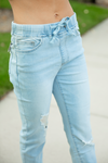Unbelievable Light Wash Distressed Jogger Pants (SALE)