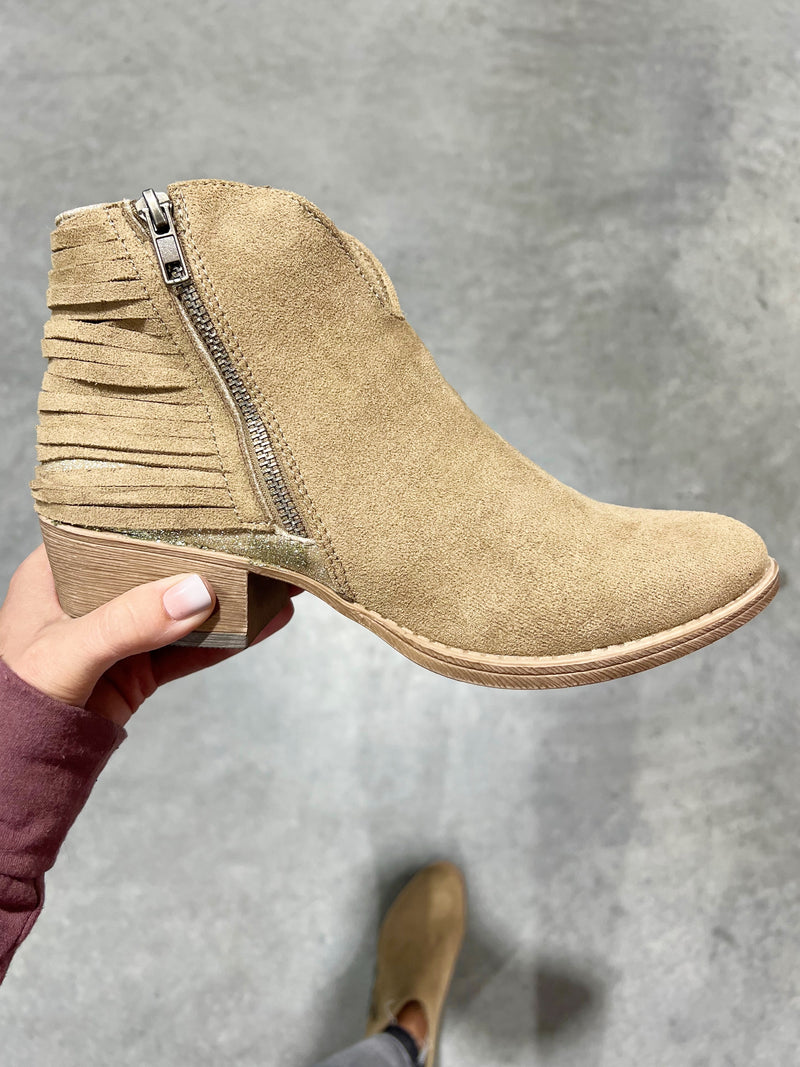 Very G Let Me Tell You Bootie in Taupe