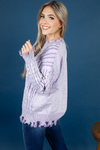 Just Like That Cable Knit Sweater in Vintage Lavender (SALE)