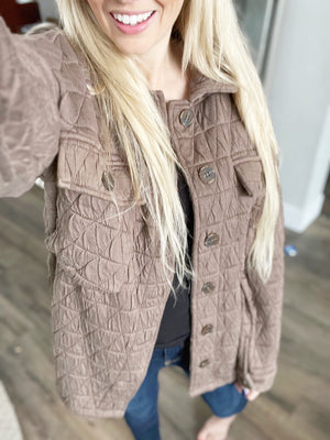 Coming Back Home Jacket in Mocha