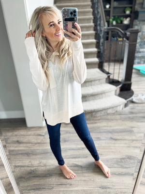 Space Between Sweater in Vanilla