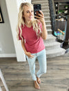 **Deal of the Day** Totally Fine Short Sleeve Top (Multiple Colors)
