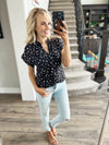 Idealization Floral Blouse in Black
