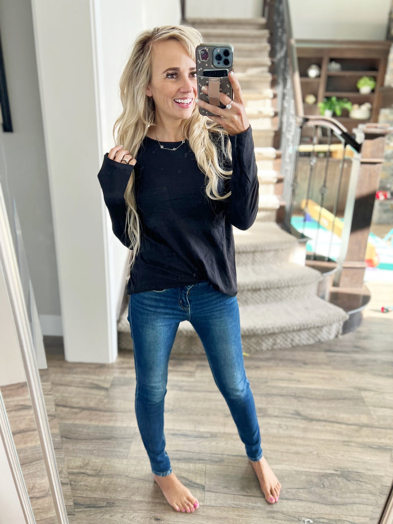 Heart To Heart Long Sleeve Top (Multiple Colors)