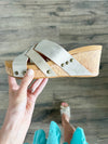 Corky's Floating On A Cloud Sandals In Light Gold