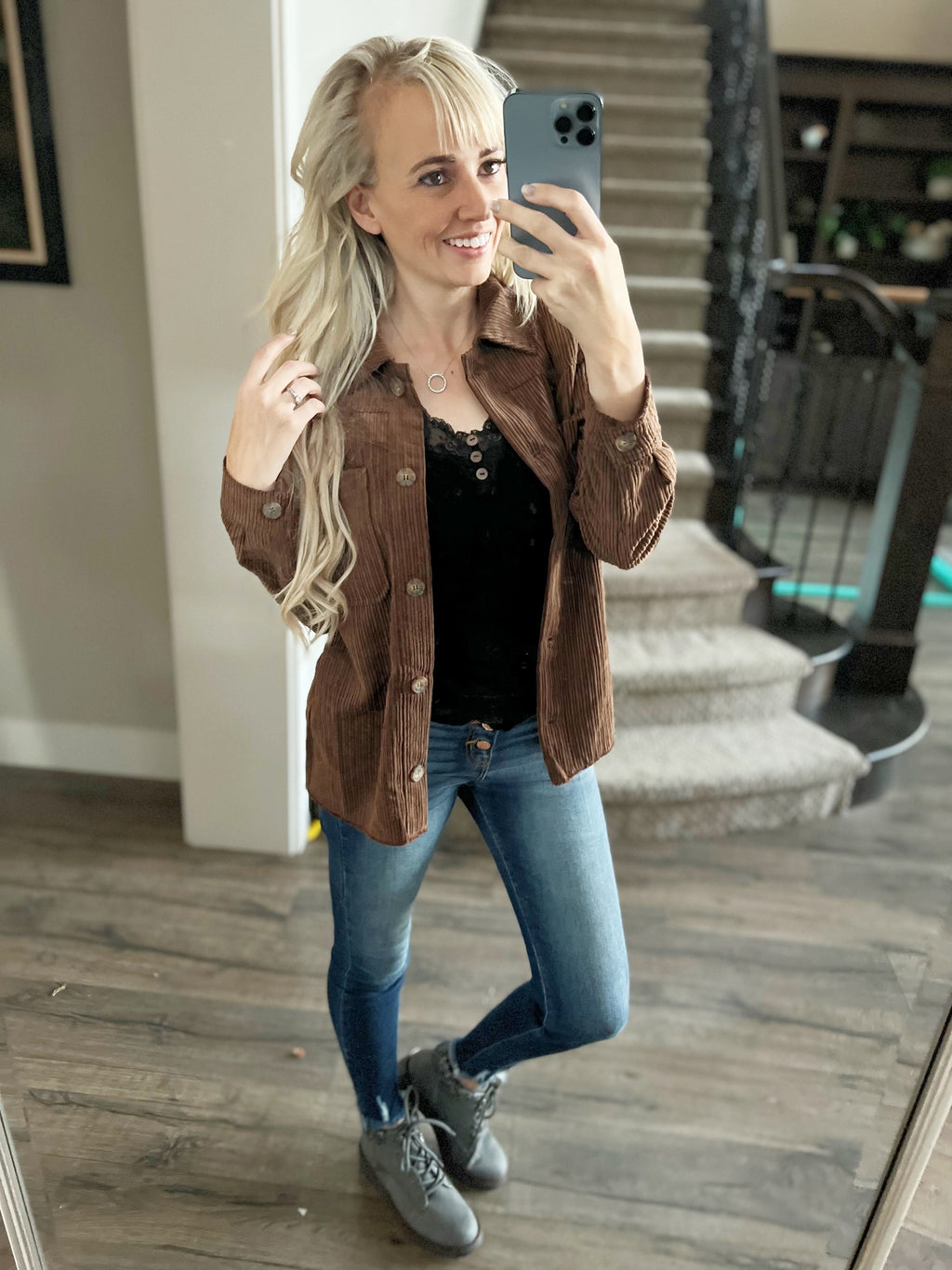 Jump For Joy Corduroy Jacket in Cocoa