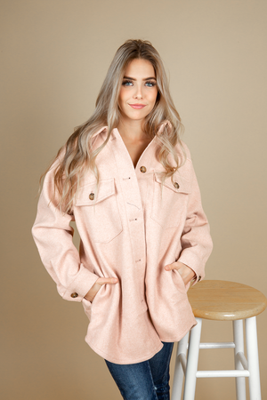 Fall in Love Shacket in Mauve (SALE)