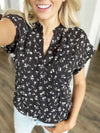 Idealization Floral Blouse in Black