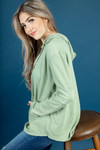 Talking to You Hoodie in Sage (SALE)
