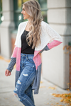 DAILY DEAL My Way Color Block Cardigan