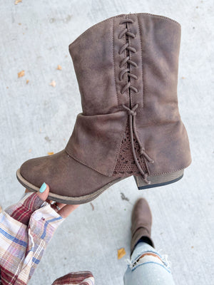 Very G Simply Sassy Boot in Taupe Brown