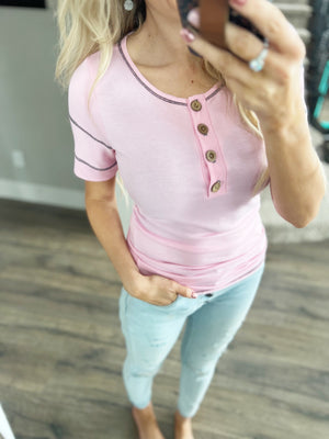 Take On the Day Top in Pink