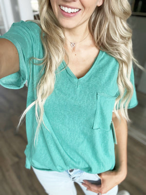 Get it Today V-Neck Tee (Multiple Colors) (SALE)