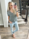 **Deal of the Day** Hold On V-Neck Tee (Multiple Colors)