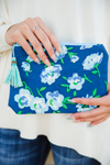 Blue Floral Clutch (SALE)