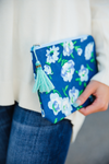 Blue Floral Clutch (SALE)