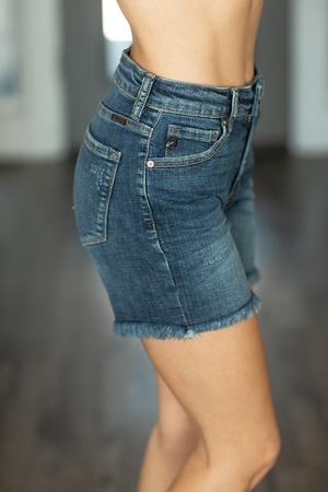 KanCan Fooling Anyone High Rise Denim Shorts (SALE)